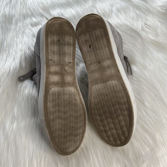 Steve Madden Gray Suede Silya Wedge Sneakers - Picture 6 of 9